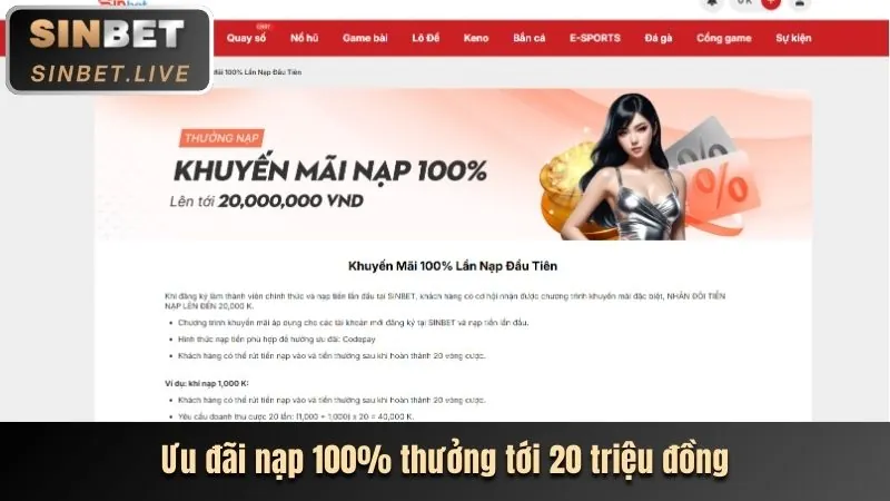 Giới hạn đặt cược và nạp tiền